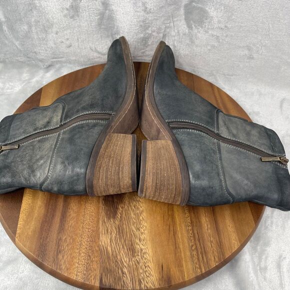 Donald J Pliner Boots Womens 8 M Black Western Couture Darua Rugged Burnished - Picture 8 of 16